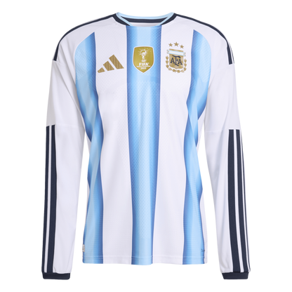 Adidas Argentina 2026 Authentic Long Sleeve Home Jersey